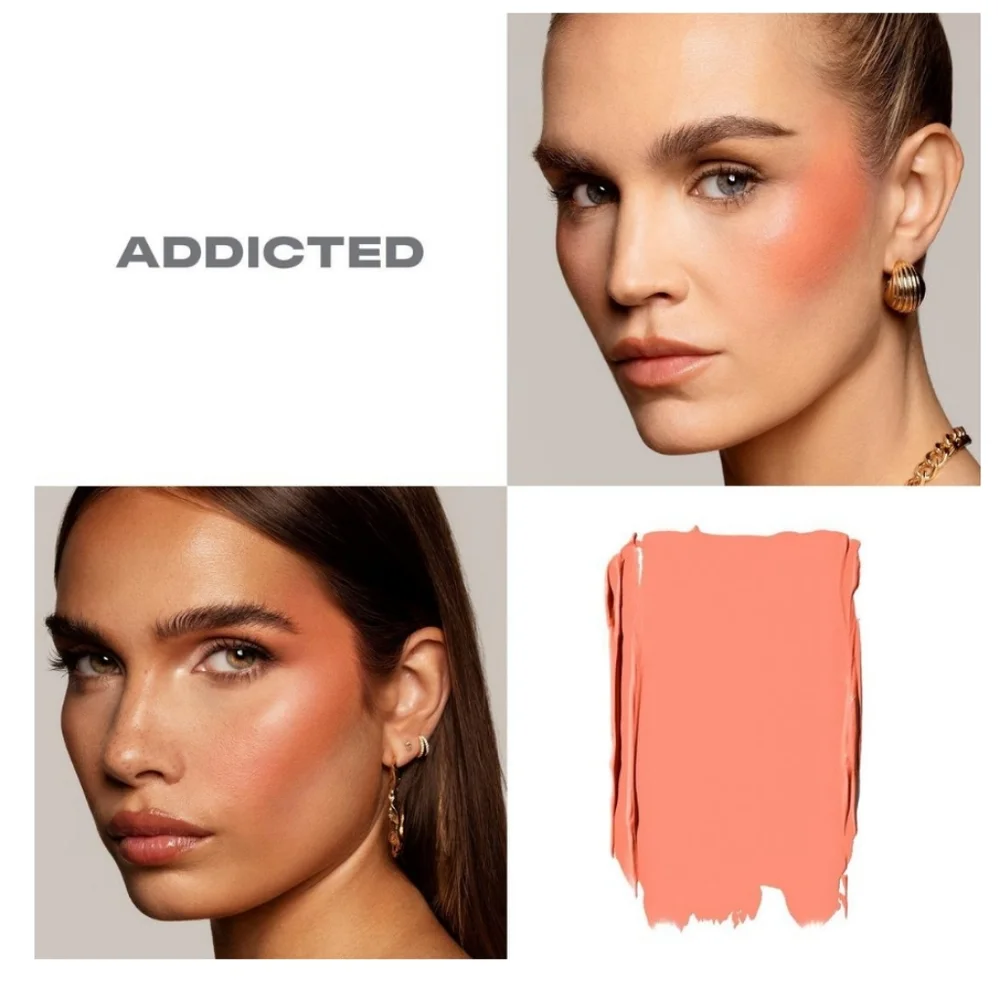 Morphe Huephoric Rush 3-in-1 Silk Blush Shade: Addicted (apricot) 🆕
